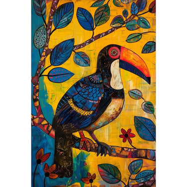 Bird Oil Canvas on Canvas